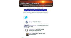 Desktop Screenshot of chrisdmccoy.com
