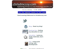 Tablet Screenshot of chrisdmccoy.com